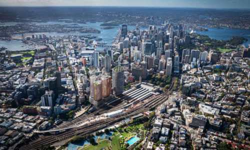 Aerial view of the Tech Central District