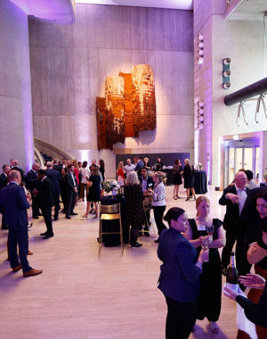 Group of guests networking at an event at the Sydney Masonic Centre