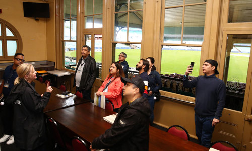 Group tour at Sydney Cricket Ground