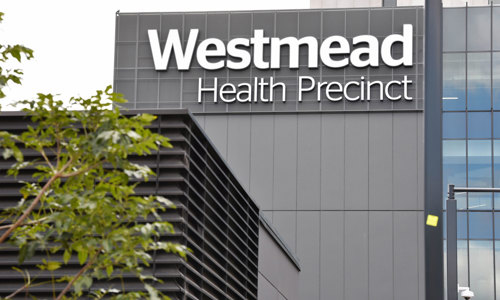 Westmead Health Precinct logo on building