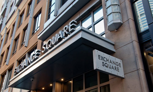 Entrance to the Exchange Square Sydney