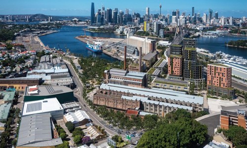 Aerial view of White Bay 